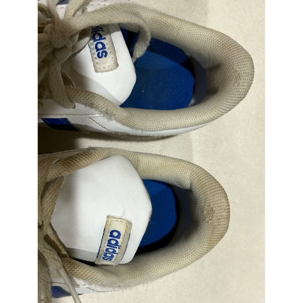 Adidas VL Court 2.0 Kids Sneakers White Red Blue FY7170 Size 3 US - Picture 7 of 7